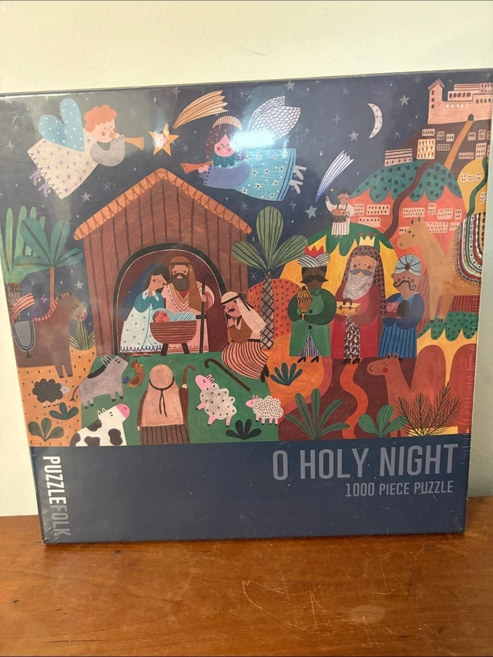 New sealed Puzzlefolk O Holy Night 1000 Piece Jigsaw Puzzle 1000-Piece Puzzle